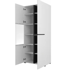 Vitrinekasten*Beddenbriljant Vitrinekast Crotone - 2-deurs - Wit