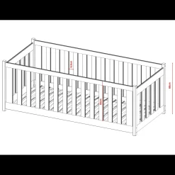 Kinderbed*Beddenbriljant Vloerbed Cato - Kinderbed - Leverbaar in 8 kleuren!