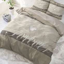 Dekbedovertrekken*Beddenbriljant With you Anthracite - katoen