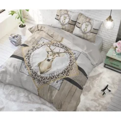 Dekbedovertrekken*Beddenbriljant Wood Deer Taupe